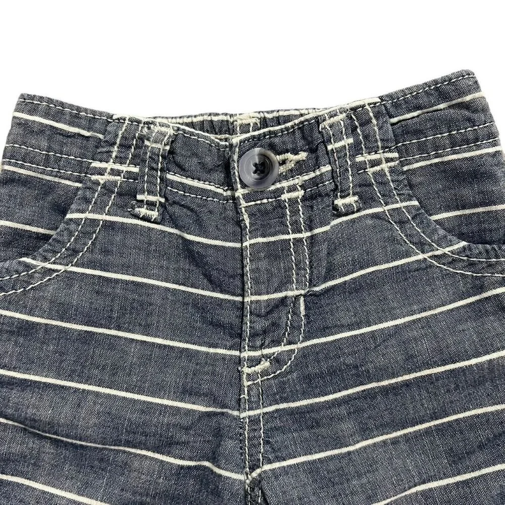 Old Navy 12-18m Chambray Striped Shorts